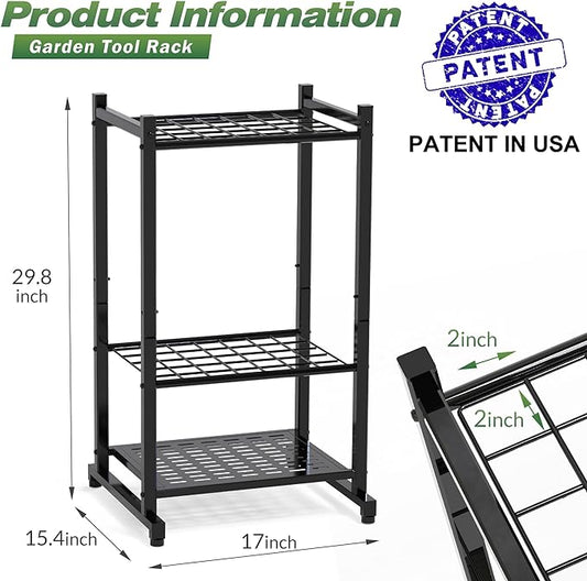 Garden Tool Organizer, Yard Tool Tower Rack - Image 2