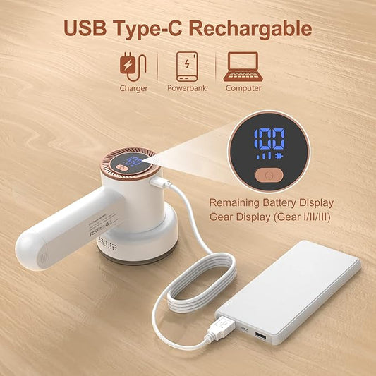 Fabric Shaver Fuzz Remover Rechargeable, HOMEASY Electric Lint Remover Shaver - Image 2