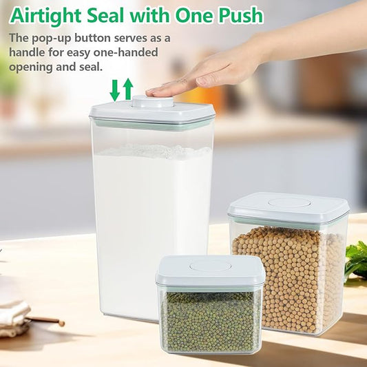 3 Pack Flour and Sugar Storage Containers - Image 2