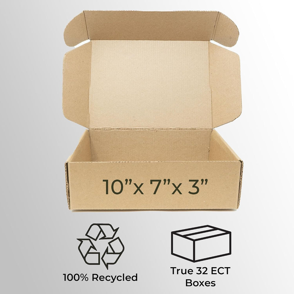 Commercial 32 ECT Shipping Mailer Boxes, 12"x9"x2", 25 Pack