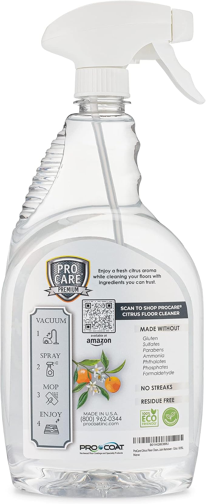 ProCare Citrus Floor Cleaner | Tile, Vinyl & Natural Wood Floor Cleaner - Image 8
