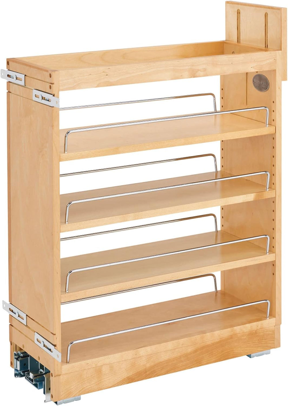 Rev-A-Shelf 8" Pullout Shelf Organizer for Kitchen and Bathroom Base Cab...
