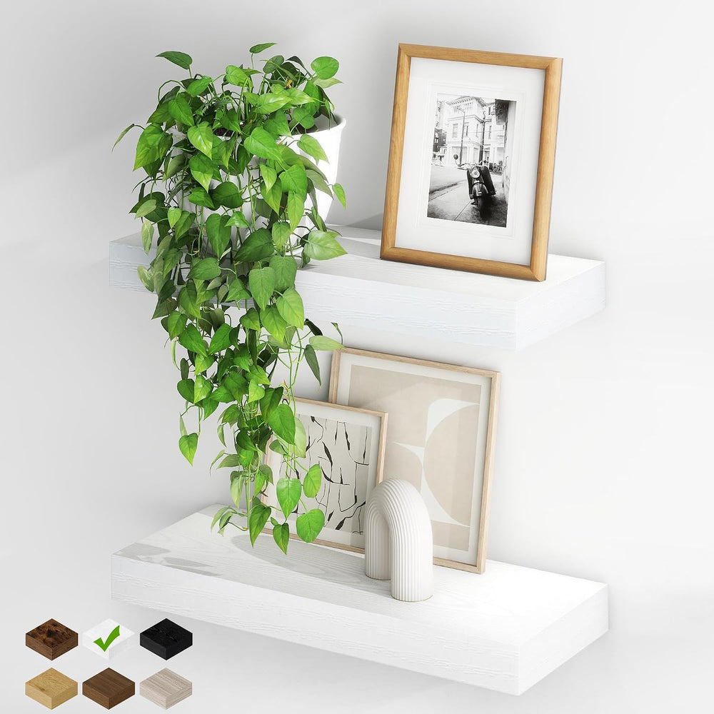 Fun Memories Floating Shelves for Wall, 20Inch Floating Shelves Set of 2, Han...