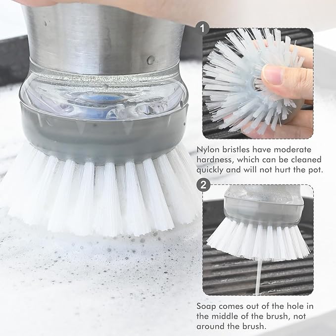 Palm Brush Refills for OXO Steel Soap Dispensing Dish Brush - Image 6