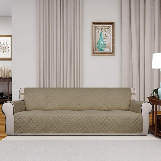 PureFit Reversible Quilted Sofa Cover, Water Resistant Slipcover Furniture - Image 2