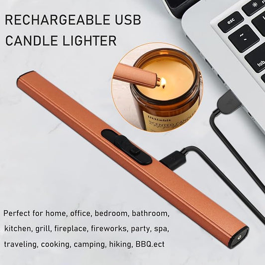 4 in 1 Elegant Candle Accessory Set, Rechargeable Lighter, Candle Wick Trimmer - Image 2