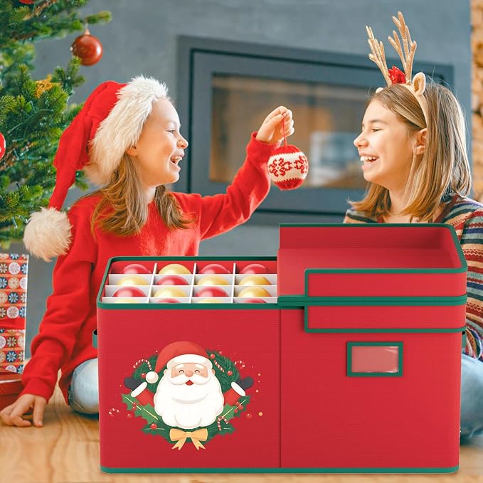 Christmas Ornament Storage Box Christmas Ornament Storage Organizer - Image 7