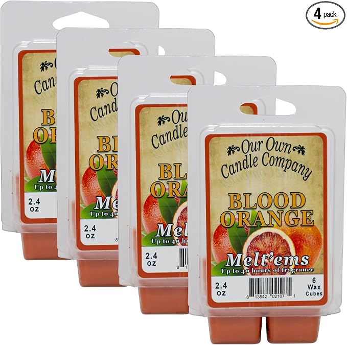 Our Own Candle Company Premium Wax Melt, Blood Orange Scent, Handmade in The USA by OurOwnCandleCompanycandles