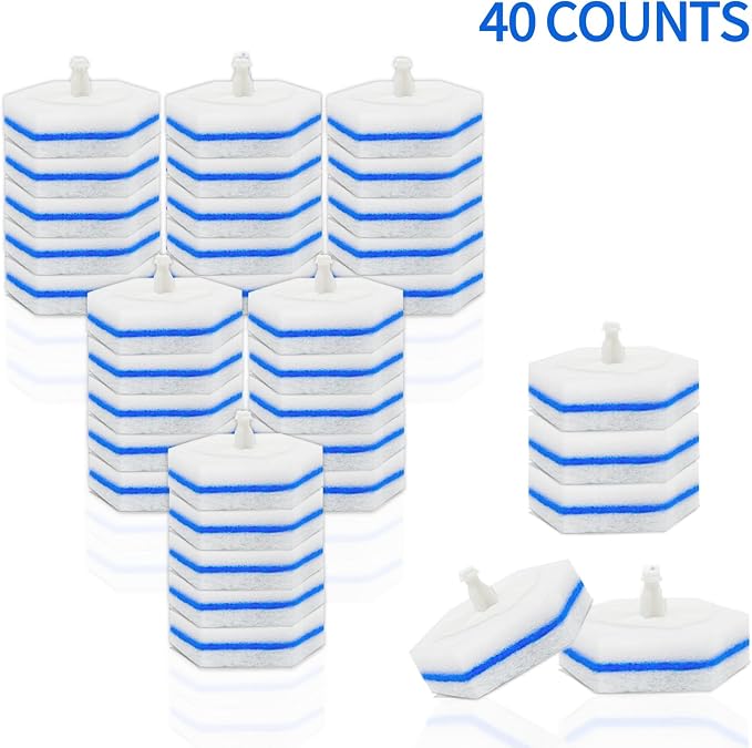 Aimery 40 Count Blue Disposable Toilet Bowl Wand Refills – Easy Clean & Fresh - Image 10