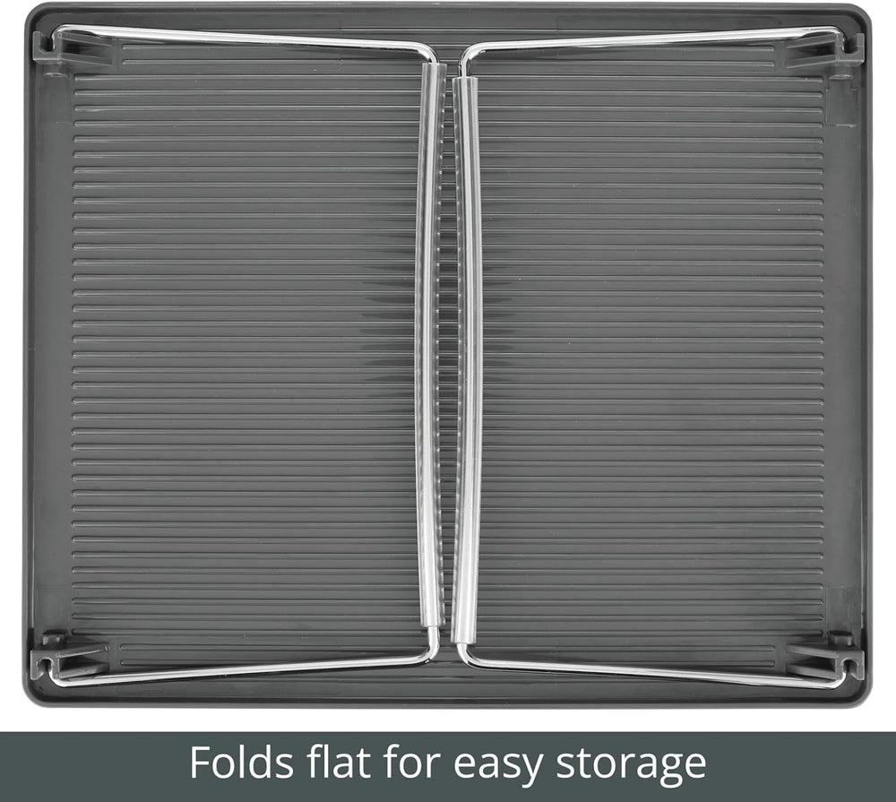 mDesign Metal Stacking Storage Organization for Shelves Inside Closet in Bedr...