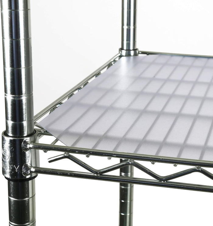 PVC Shelf Liners for Wire Shelving, 4 Pack, Clear Shelf Liners, for Shelf Size 36" x 24" (Actual Cut Size 35" x 23")