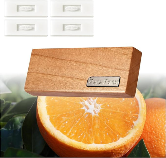 4 Refreshing Scent Bags Wood Car Air Freshener Vent Clip- Natural Scent Diffuser - Image 2