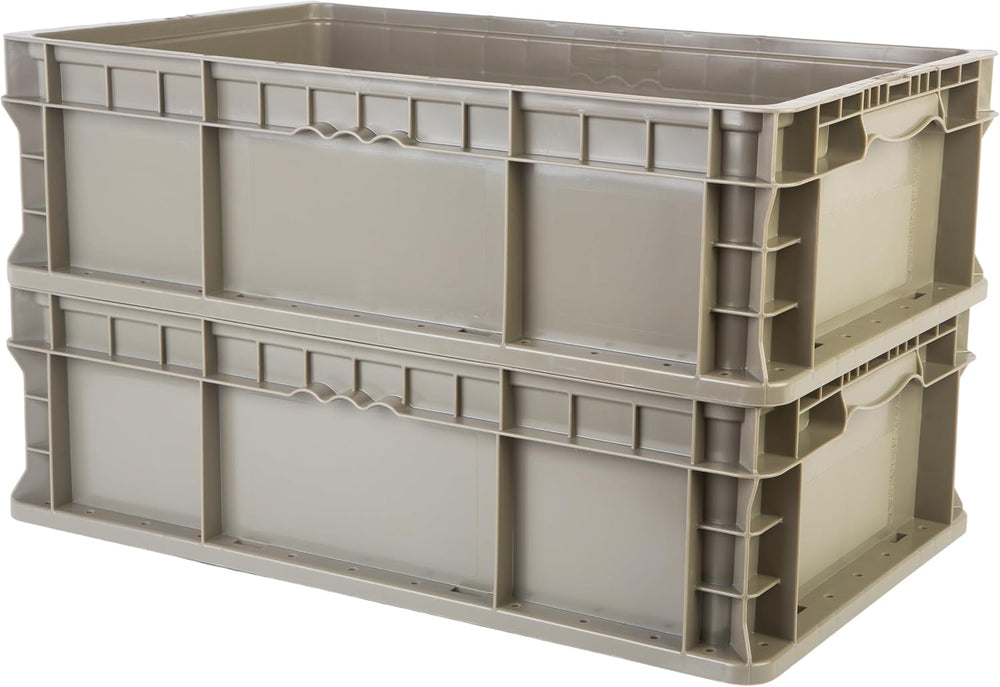 Hudson Exchange 24 x 15 x 7.5" Straight Wall Handled Storage Container T...