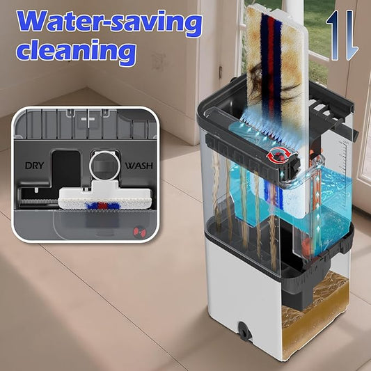 Mop and Bucket Set, Midyb Flat Mops and Bucket System - Image 2