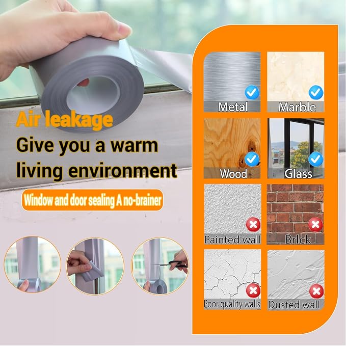 Window Insulation for Winter Weather Sealing Tape 2 Inch x 50 Yards Weather - Image 6