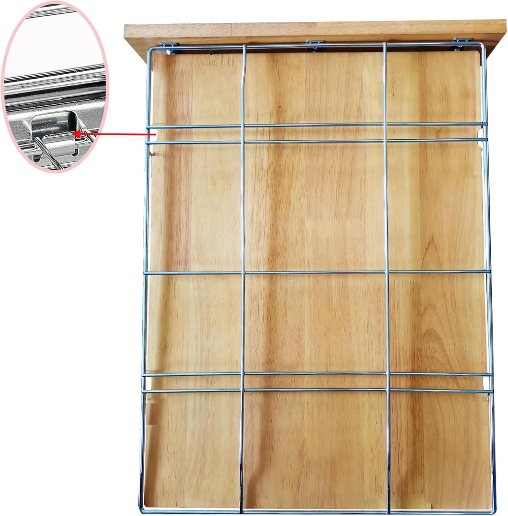 DINDON 2 Tier Pull Out Cabinet Organizer (11" W x 21" D) Slide Out ...