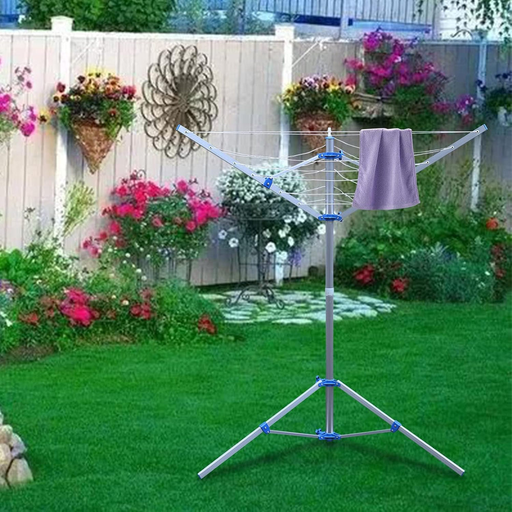Clothes Line Outdoors Clothes Drying Rack Umbrella Drying Racks Folding Cloth...