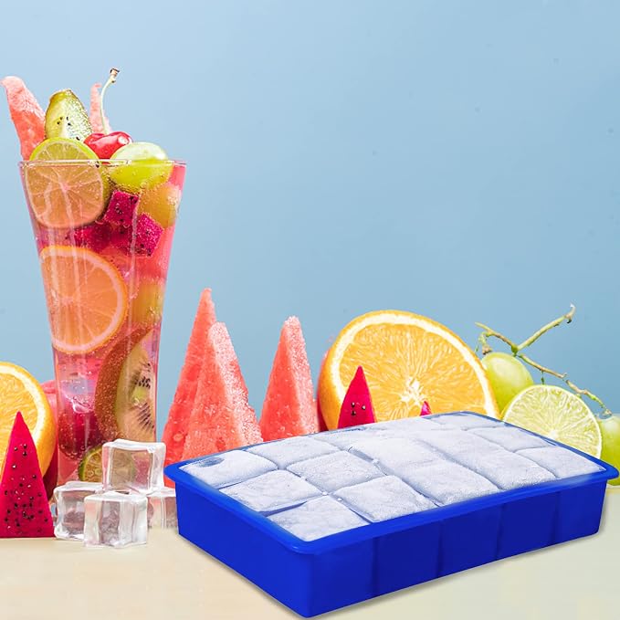 Ozera 2 Pack Silicone Ice Cube Tray, Ice Cube Trays - Image 6