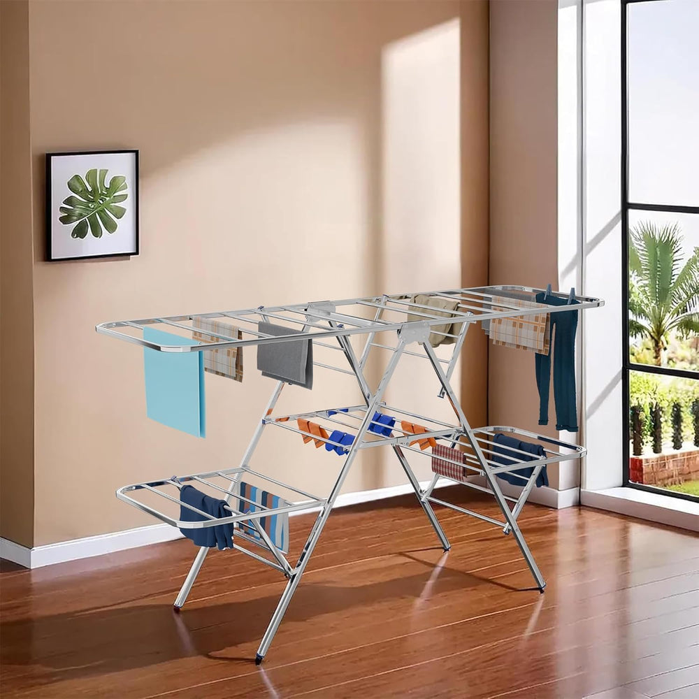 Stainless Steel Cloth Dryer Stand Design for Efficient Drying Space-Saving Fo...