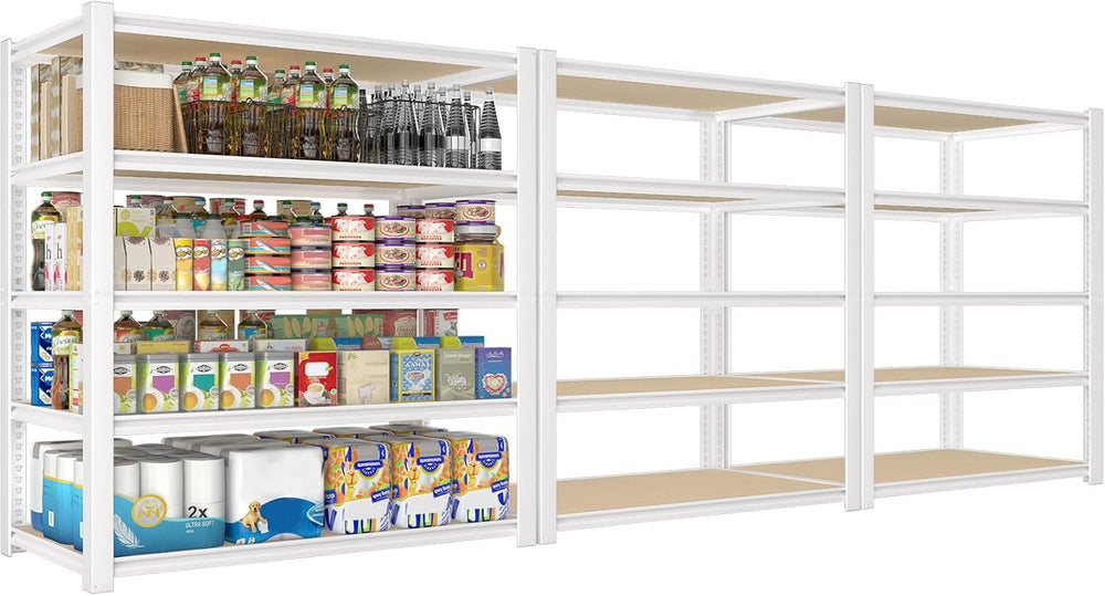 PrimeZone 36"W x 16"D x 72"H Closet Storage Shelves, 5-Tier Me...