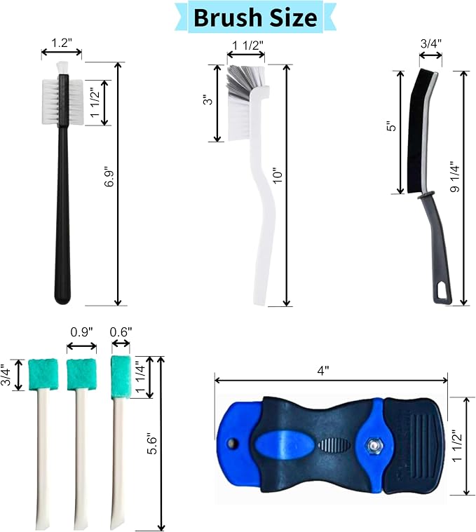 Elkanah Cleaning Brushes for Household use Small Cleaning Brushes for Small - Image 8