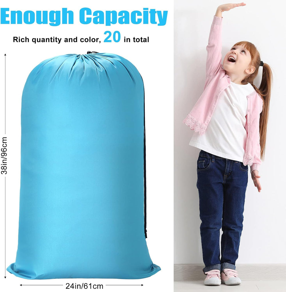 Sanwuta 40 Pcs Large Laundry Bags Bulk,Mulitcolor