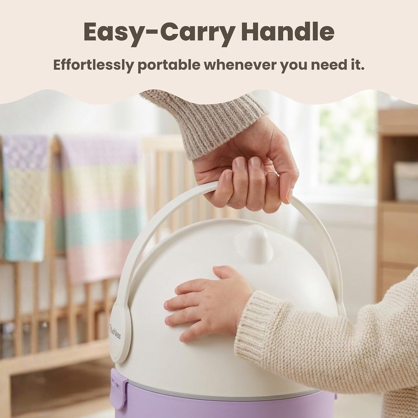 iTouchless 4 Gal Kids Room Wastebasket | Odor-Sealing Bin | Orchid Purple | Rotating Ball Seal Traps Smells | Vibrant Accent Color for Any Bedroom | Flip-Up Handle Opens With A Free Hand Every Time