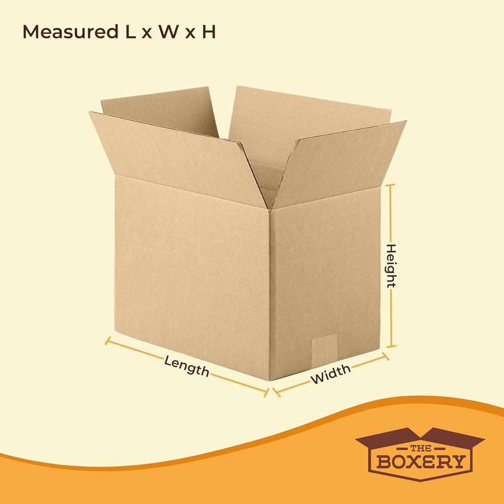 The Boxery 8"x6"x4" Corrugated Cardboard Boxes 100-Pack