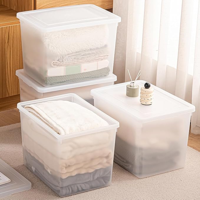 Stackable Plastic Storage Bins - Image 7