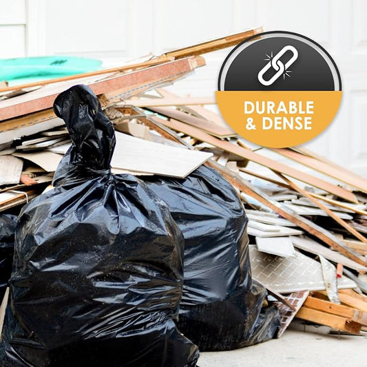 PAMI Heavy Duty 42 Gallon Contractor Garbage Bags, Tear Resistant Construction - Image 2