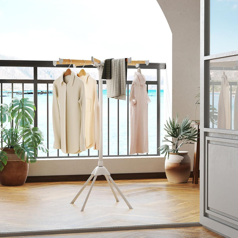GIANTEX 4 Legs Clothes Drying Rack, Foldable Laundry Drying Rack