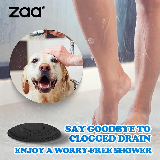 zaa Shower Drain Hair Catcher, Upgraded 2Pack Premium Silicone Drain Protector - Image 7