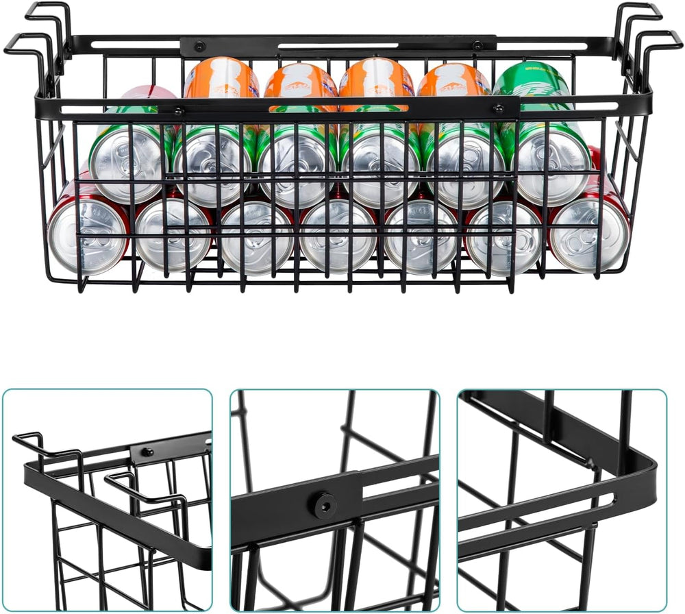 2 Pack Expandable Freezer Organizer Bins, Adjustable Wire Baskets for Chest F...