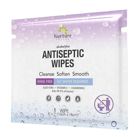 XL Individually Wrapped Nurture Antibacterial Body & Hand Wipes | Alcohol-Free - Image 2