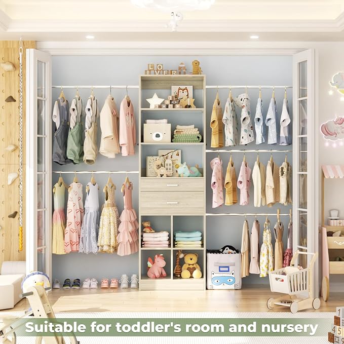 Closet System, 4-8 FT Closet Organizer Tower - Image 8