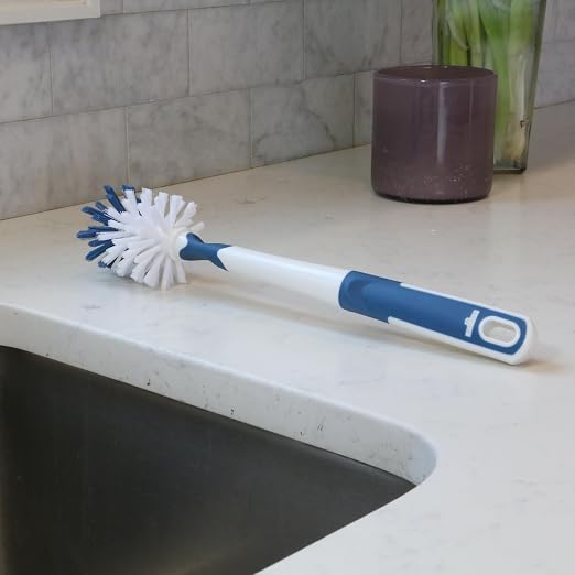Unger 16” Flexible Glass and Bottle Scrub Brush, Extra-Long, Non-Scratch - Image 9