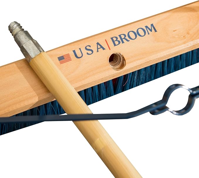 36" Heavy Duty Outdoor Push Broom - Image 9