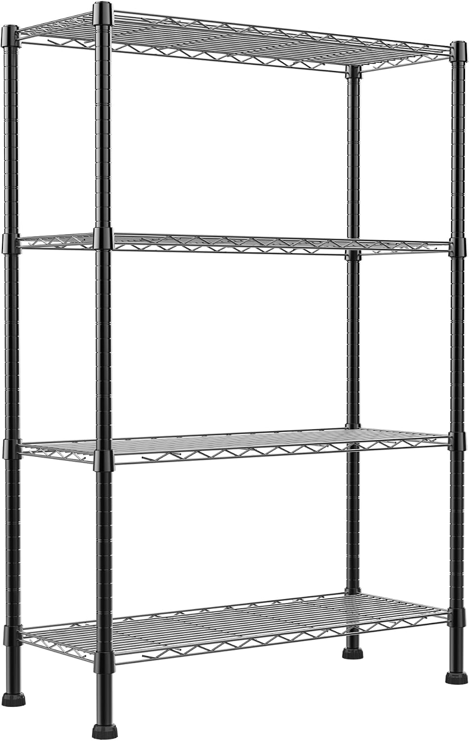 REGILLER 4-Wire Shelving Metal Storage Rack Adjustable Shelves,Standing Stora...