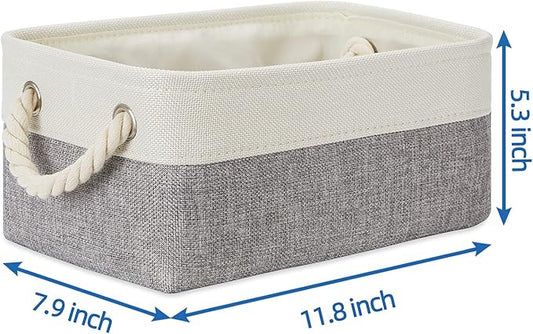 Temary Small Storage Baskets for Organizing 6Pcs Small Storage Bins, Decorative - Image 2