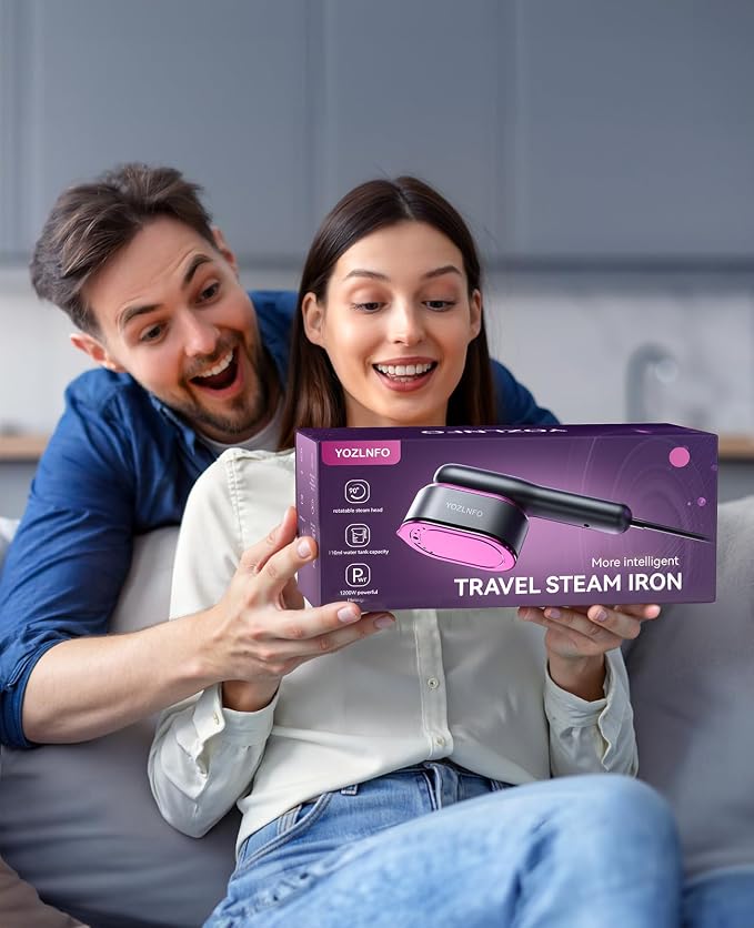 Travel Steamer for Clothes Portable: 2-in-1 Mini Handheld Garment Steamer Iron - Image 8