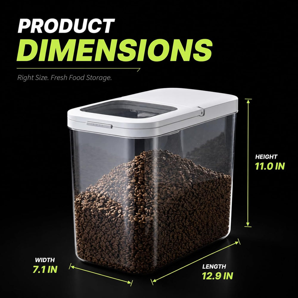 LivLab Mker Pet Food Storage Containers With Lids & Scooper
