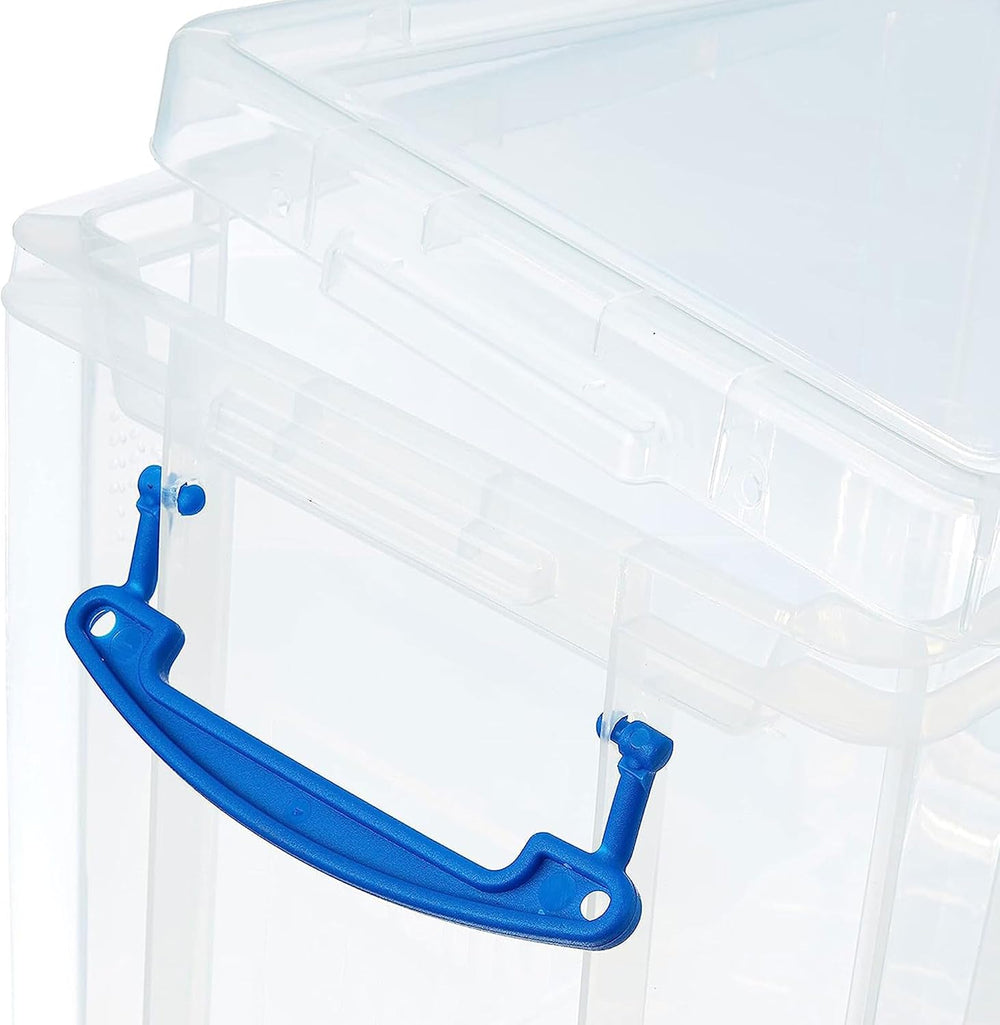 Really Useful Box 19 Liter Plastic Stackable Storage Container w/Snap Lid &am...