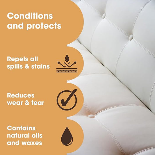 Furniture Clinic Leather Protection Cream | 2-in-1 Leather Conditioner & - Image 2