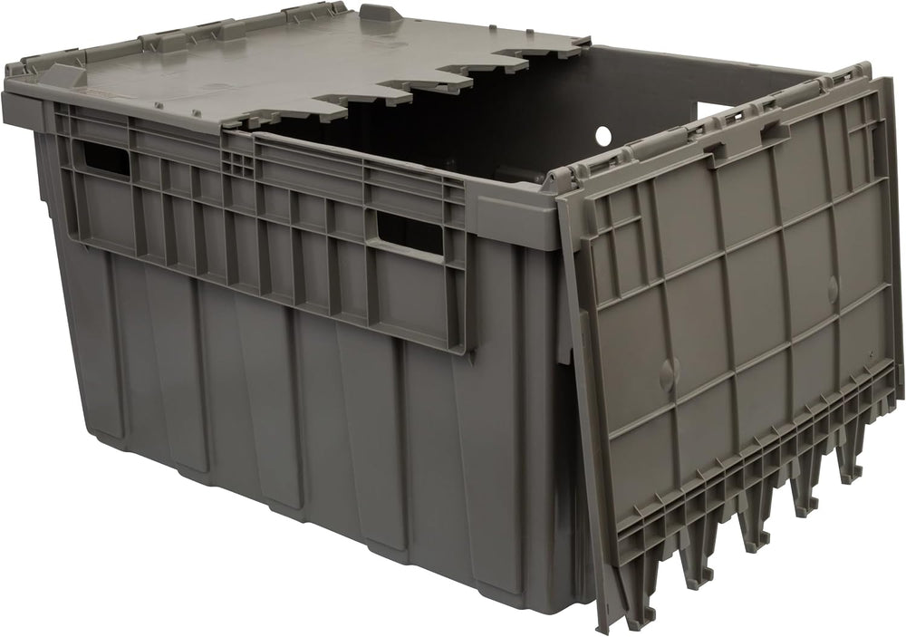 Buckhorn Industrial Lidded Plastic Storage Container, Nesting and Stackable P...