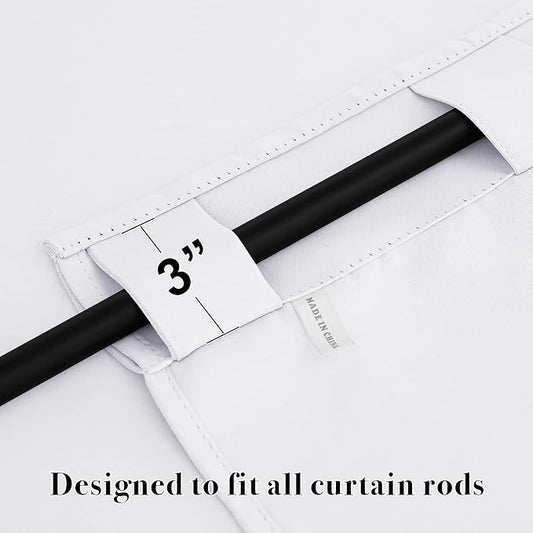 RYB HOME White Curtains Drapes - Image 2