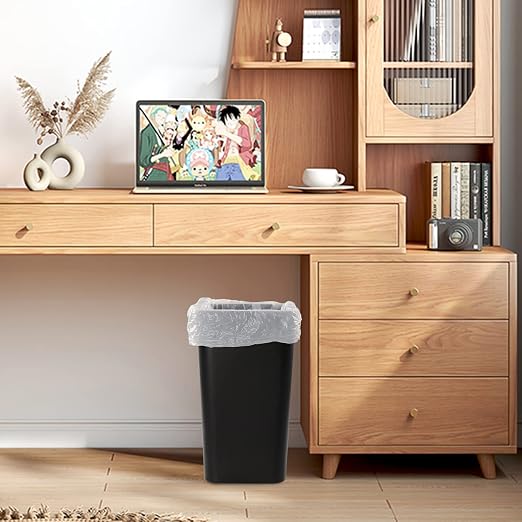 3-Pack Black 4.5 Gallon Plastic Trash Can Wastebasket, Garbage Container Bin - Image 7