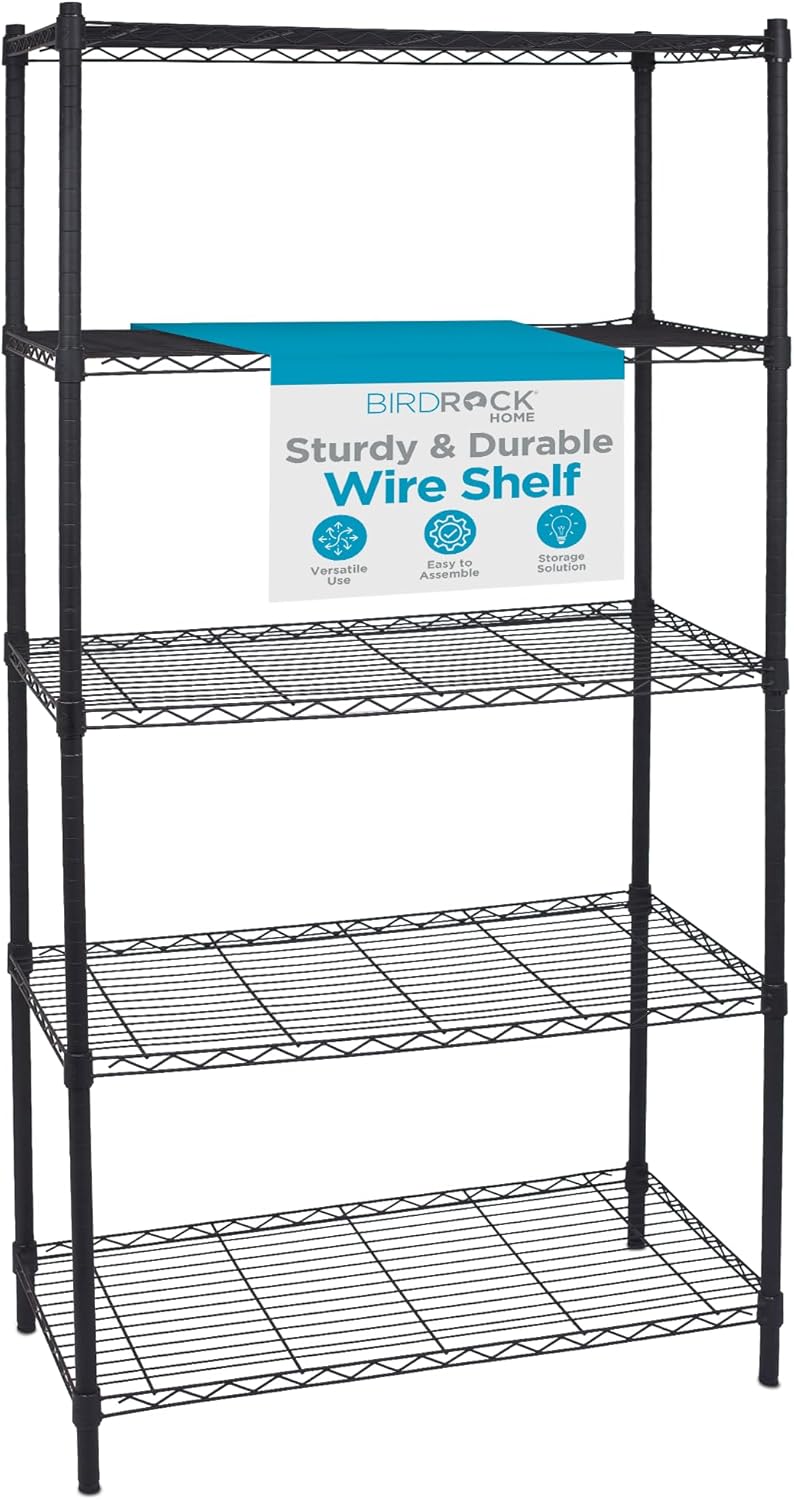 Internet's Best 5-Shelf Adjustable Wire Shelving | Heavy Duty Storage Rac...