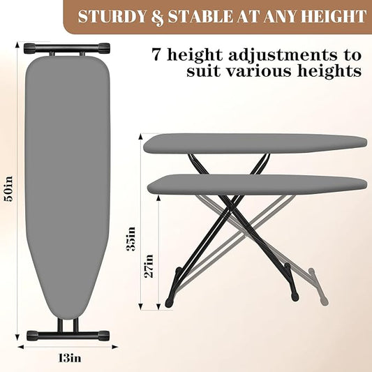 Ironing Board, Compact and Space Saver, Size 13 x 43, Metal Construction - Image 2