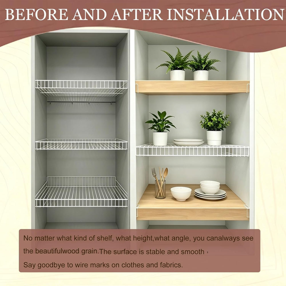 Wire Rack Cover for Garage Shelves 29x9x2in White 5pcs Wire Rack Cover Heavy ...