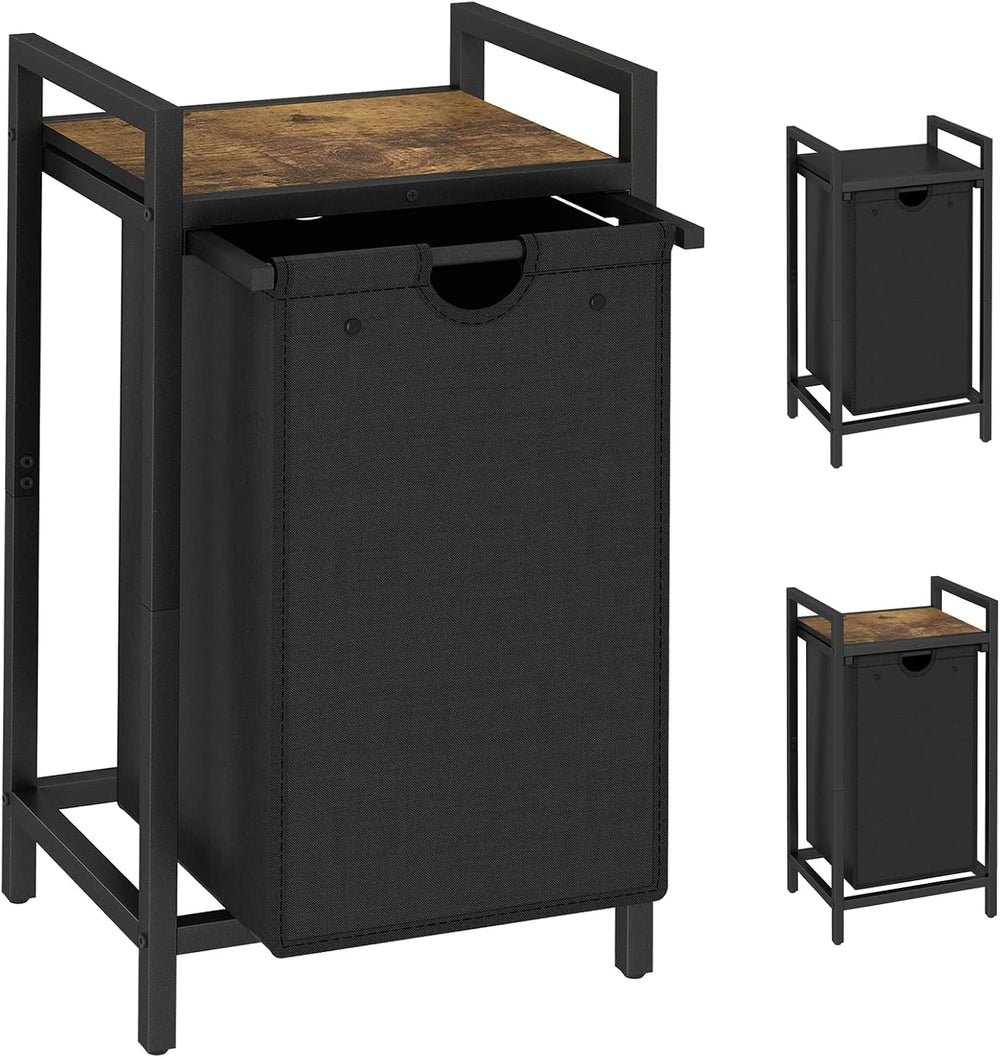 LAATOOREE Laundry Hamper, Two-Color Laundry Basket with Removable Laundry Bag...